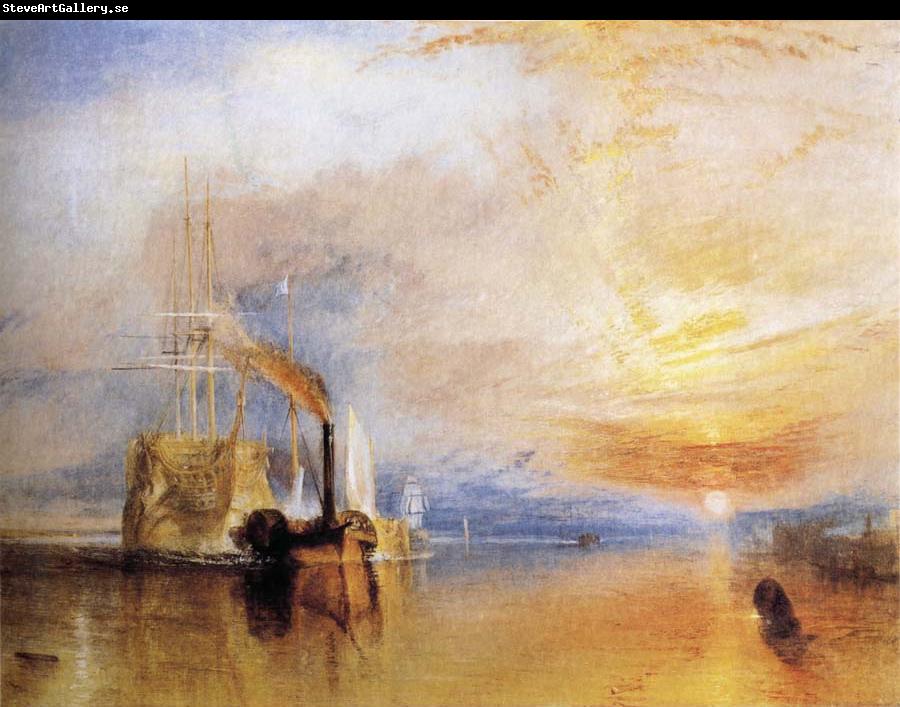 J.M.W. Turner The Fighting Temeraire Tugged to her Last Berth to be Broken Up
